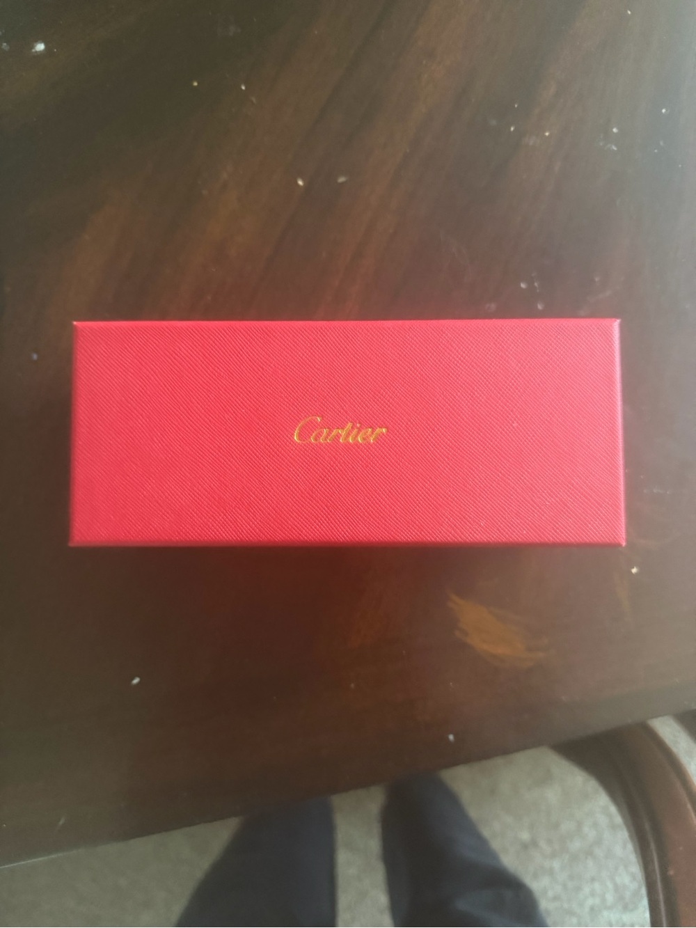 Cartier Red Box with Gold Logo - Glasses Case